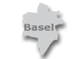 Umriss Stadt Basel mit Link zu Pensionen in und um Basel