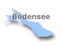 Umriss Gebiet Bodensee mit Link zu Pensionen am Bodensee