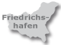Umriss Stadt Friedrichshafen mit Link zu Pensionen in und um Friedrichshafen