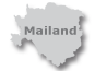 Umriss Stadt Mailand mit Link zu Pensionen in und um Mailand