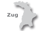 Umriss Stadt Zug mit Link zu Pensionen in und um Zug